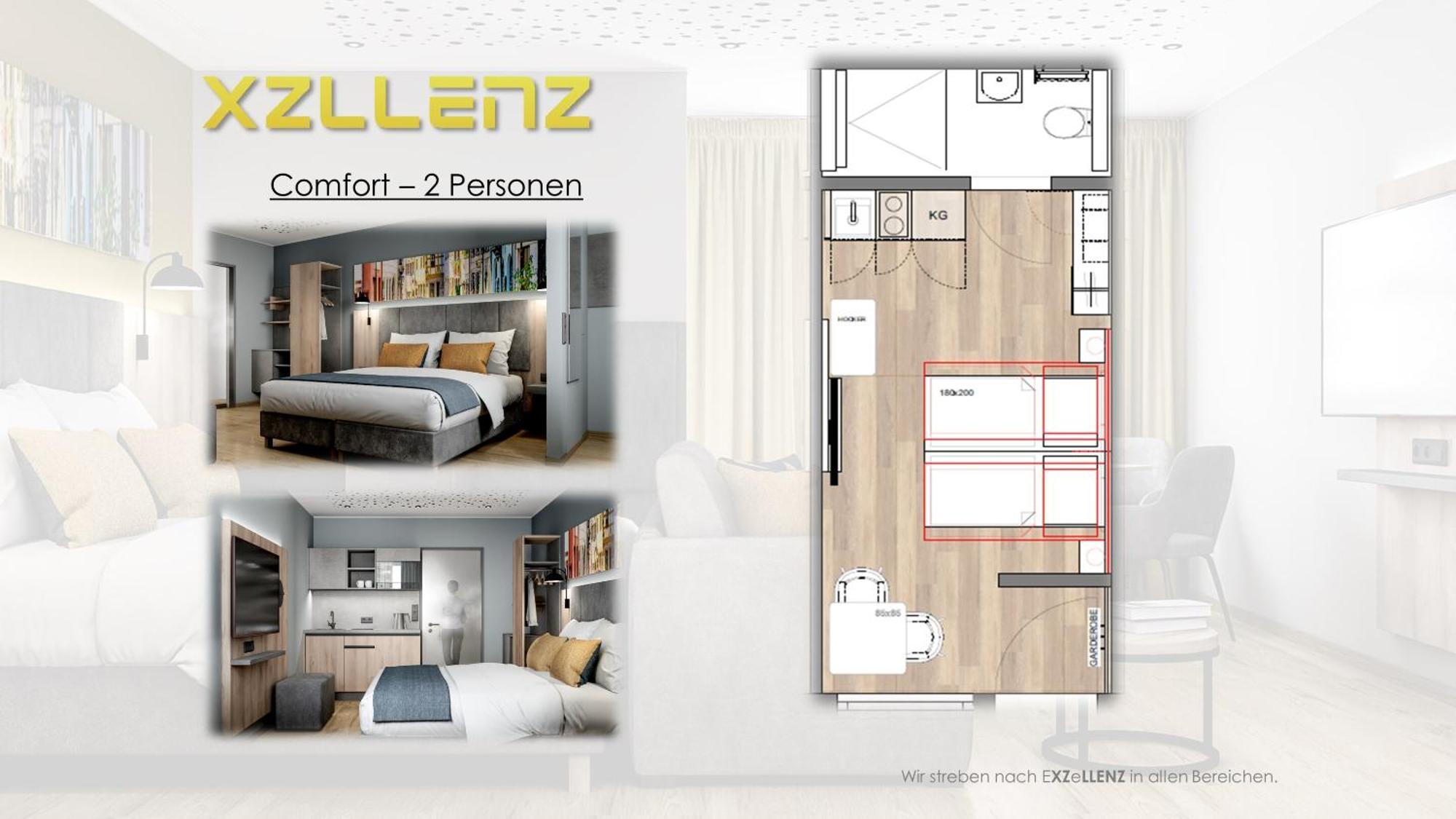 נירנברג Xzllenz Traum Studio-Apartment, Frei-Parken, U-Bahn, Kueche מראה חיצוני תמונה