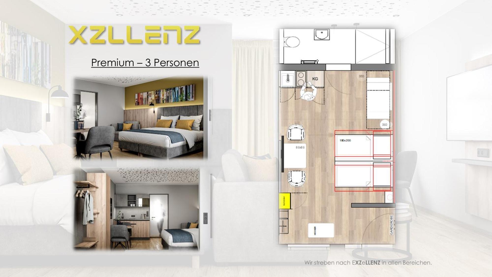 נירנברג Xzllenz Traum Studio-Apartment, Frei-Parken, U-Bahn, Kueche מראה חיצוני תמונה