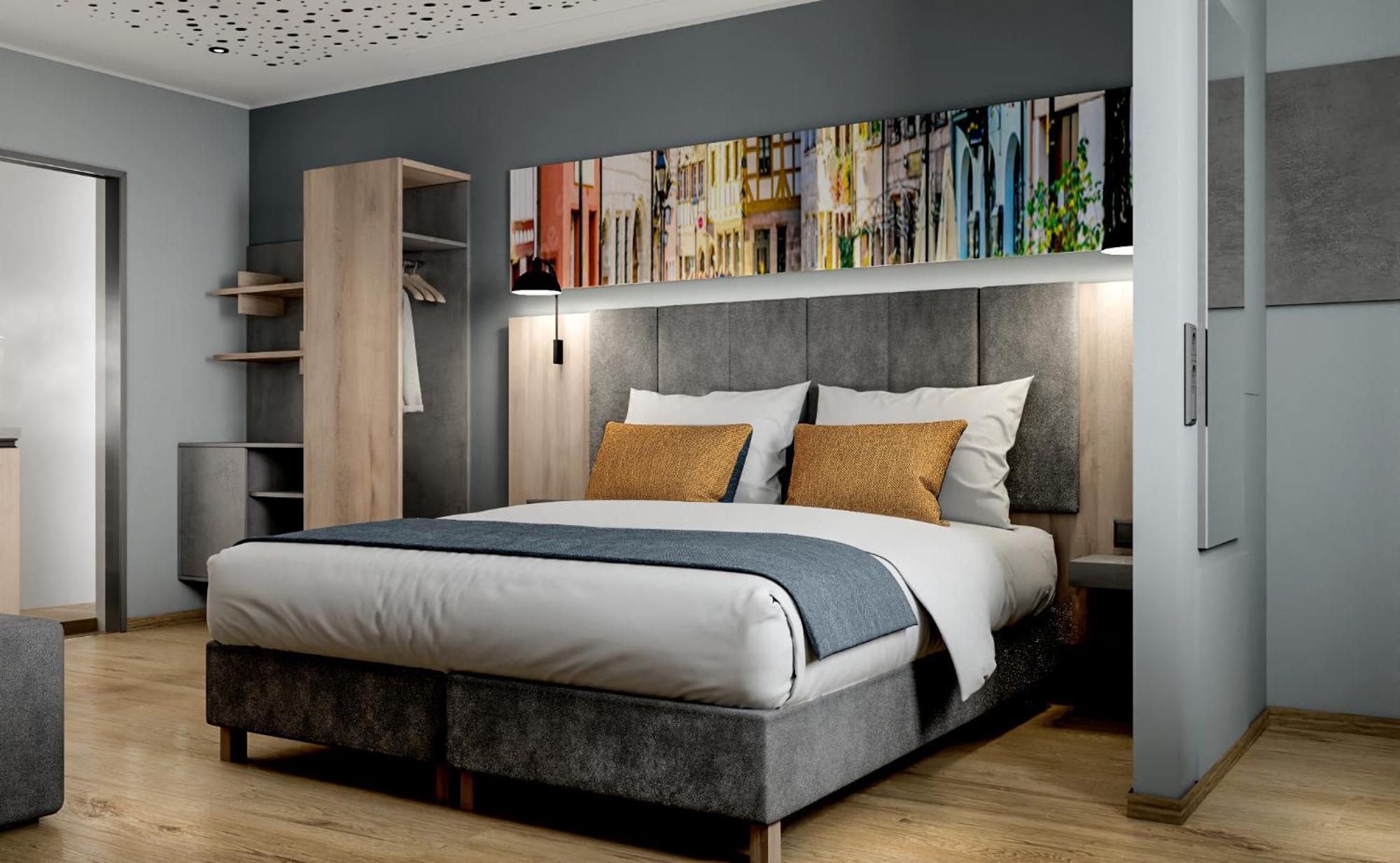 נירנברג Xzllenz Traum Studio-Apartment, Frei-Parken, U-Bahn, Kueche חדר תמונה